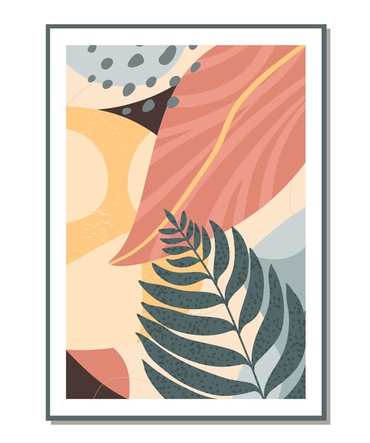 Arte della parete botanica.