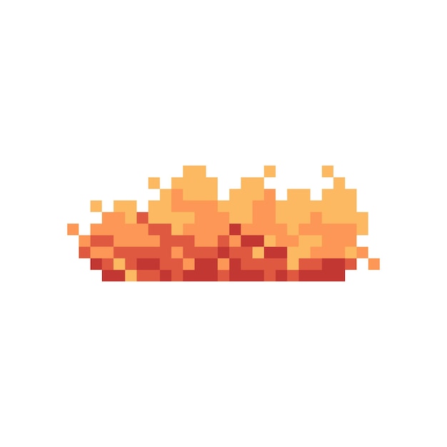 arte pixel del fogliame arancione per le tue esigenze