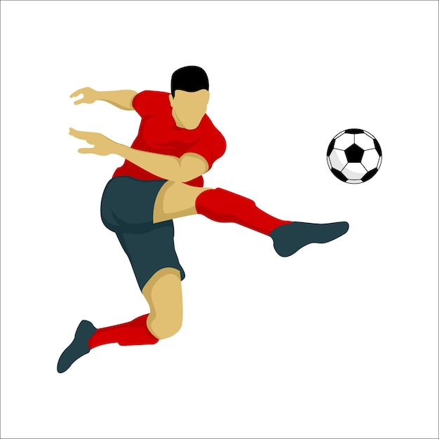 Arte vettoriale del giocatore di calcio