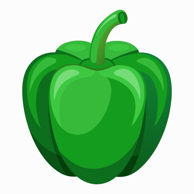 arte vettoriale di capsicum verde