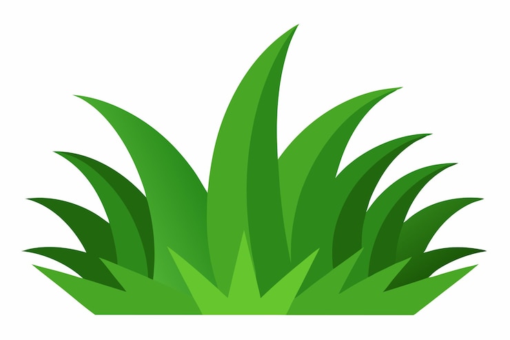 Vettore arte vettoriale e illustrazione di clipart di erba verde