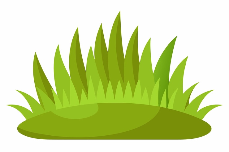 Vettore arte vettoriale e illustrazione di clipart di erba verde