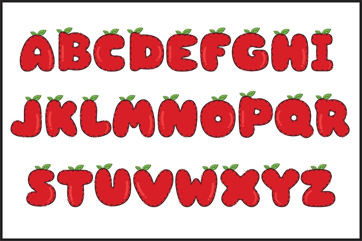 Vettore artigianale lettere fresche colore arte creativa design tipografico