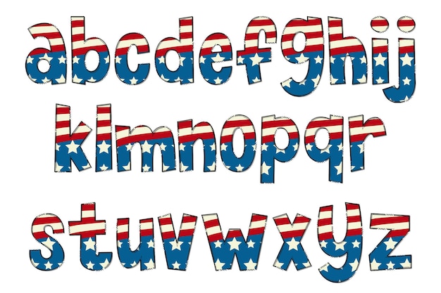Artigianale Pride of America lettere colore arte creativa design tipografico
