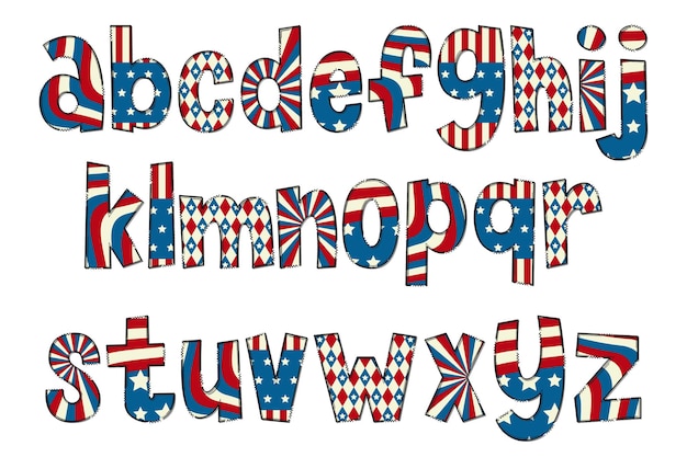 Artigianale Pride of America lettere colore arte creativa design tipografico