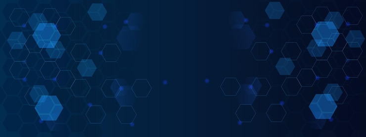Vettore astratto blu scuro tecnologia particelle linee sfondo a maglia con gradiente