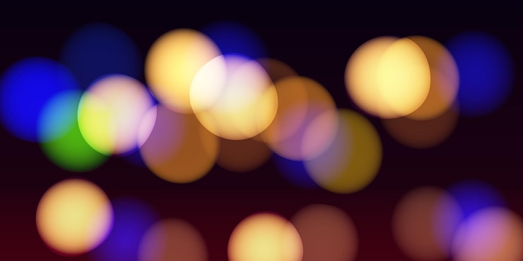 Vettore astratto bokeh defocused sfondo sfocato in colori vivaci illustrazione colorata vettoriale