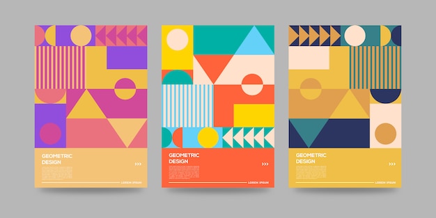 astratto copertina geometrica retrò