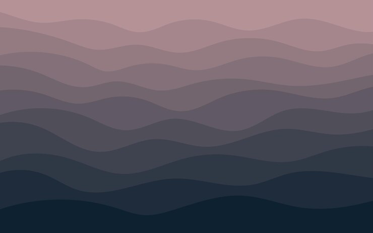Vettore astratto estetico metà del secolo moderno paesaggio oceanico modello di copertina del poster boho contemporaneo illustrazioni minimali e naturali per la stampa artistica di cartoline carta da parati wall art