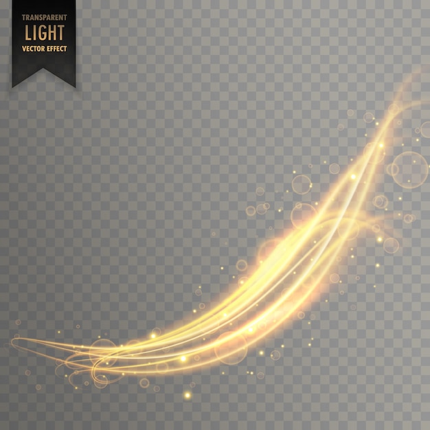astratto ondulato dorato effetto di luce di fondo