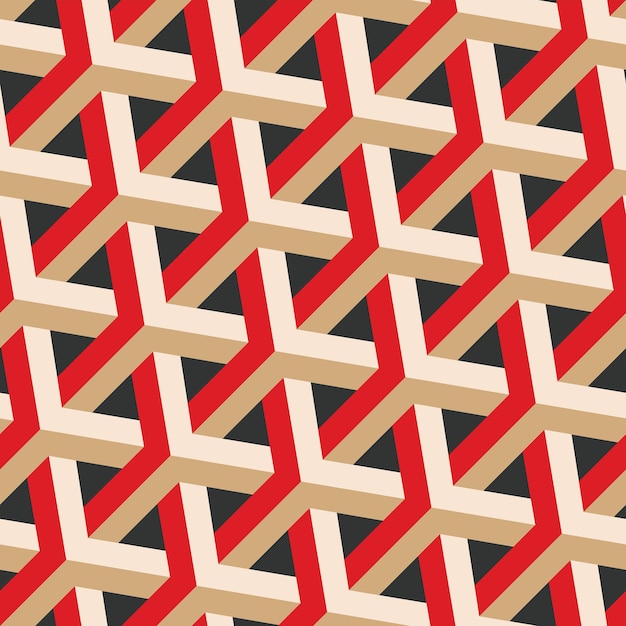 Astratto psichedelico ipnotico geometrico strisce diagonali Art Deco modello vettoriale senza soluzione di continuità alla moda