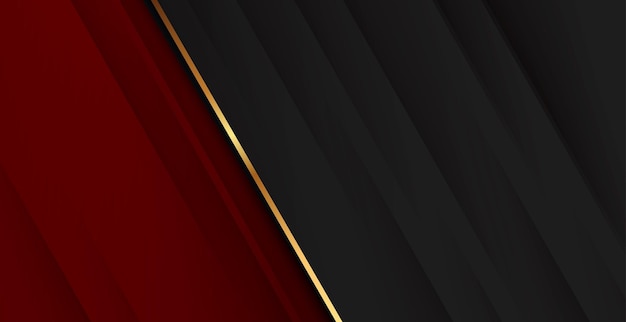 Astratto sfondo nero e rosso con ombra profonda e texture, concetto di sfondo della linea di lusso.