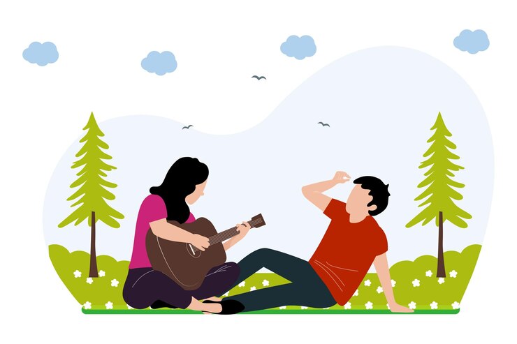 Vettore attività divertenti nell'illustrazione del concetto di parco