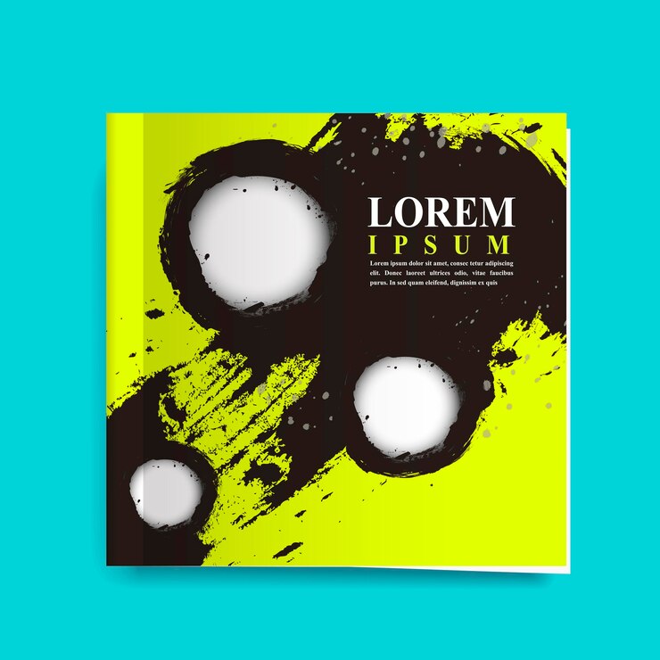 Vettore attraente design del modello di copertina del libro