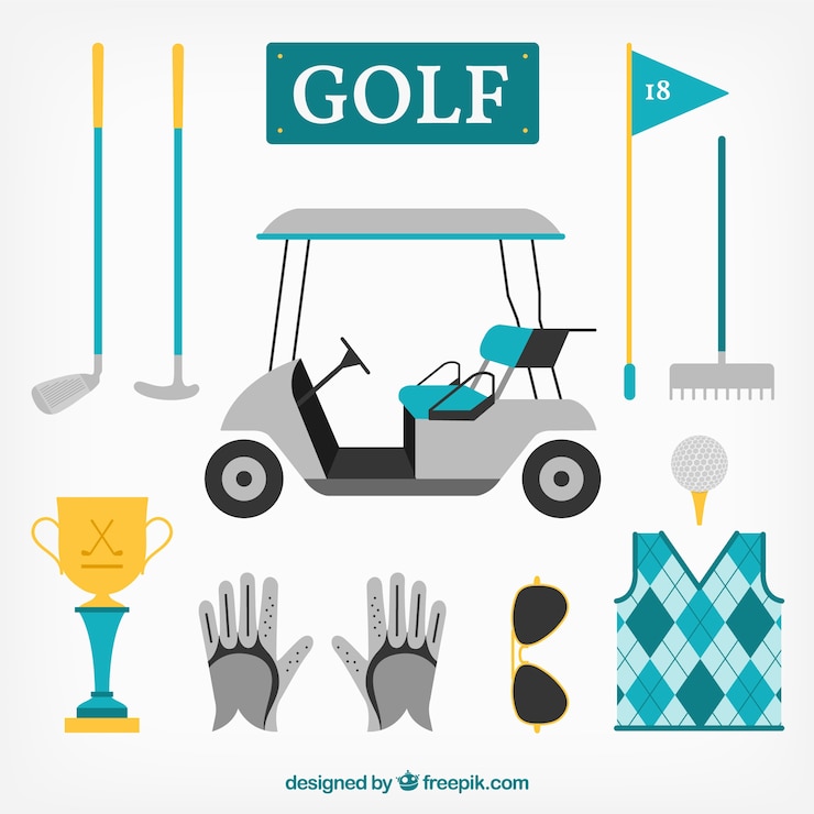 Vettore attrezzatura da golf