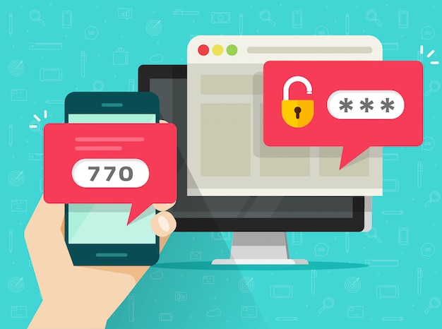 Autenticazione in due passaggi o verifica della sicurezza in due passaggi tramite cellulare o cellulare e computer