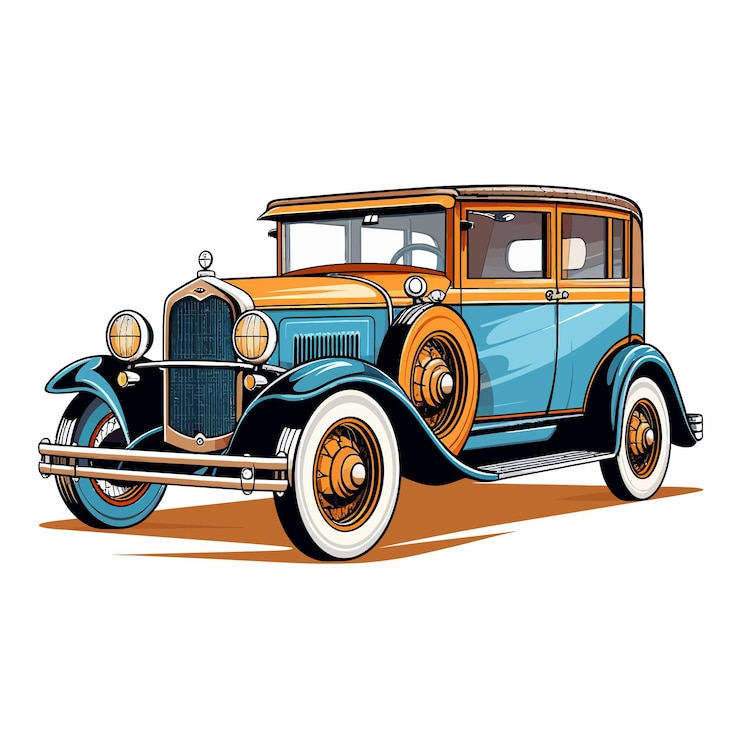 Vettore auto classica americana
