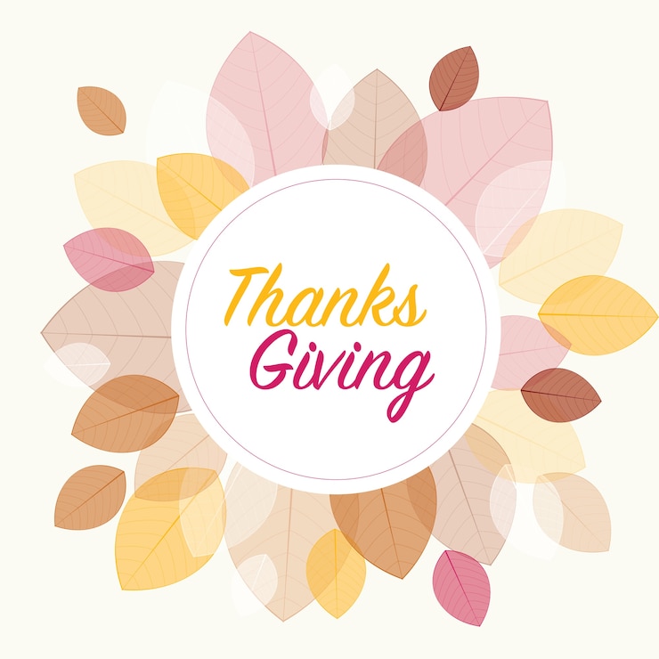 Vettore autumn thanks giving
