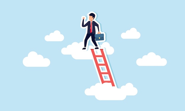Avanzo verso un ruolo di leadership, successo professionale attraverso una visione aziendale strategica
