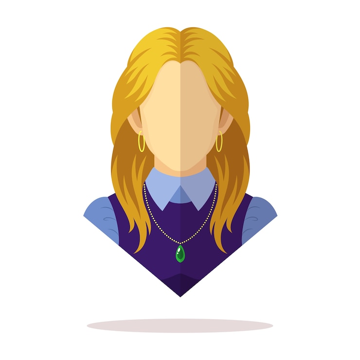 Vettore avatar di donne europee
