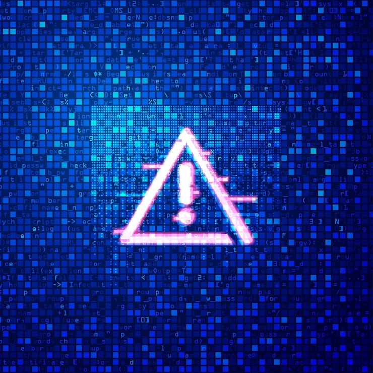 Vettore avvertimento digitale