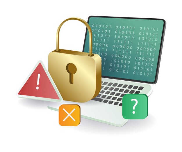 Avvertimento sulla chiave di sicurezza dell'hacker