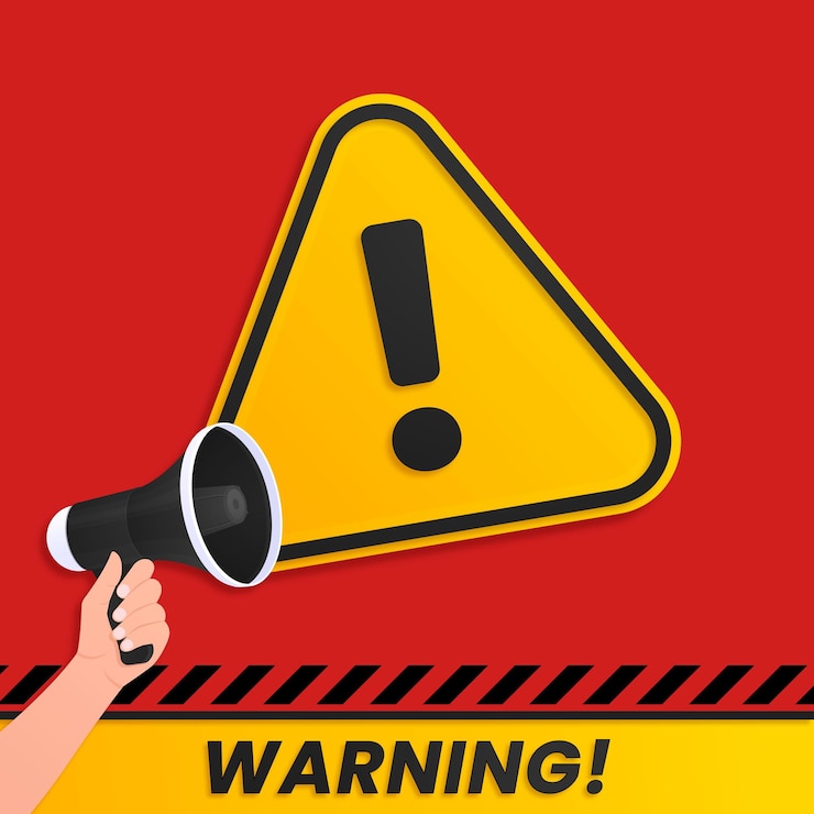 Vettore avviso di pericolo avviso molto importante pop-up sign banner concetto