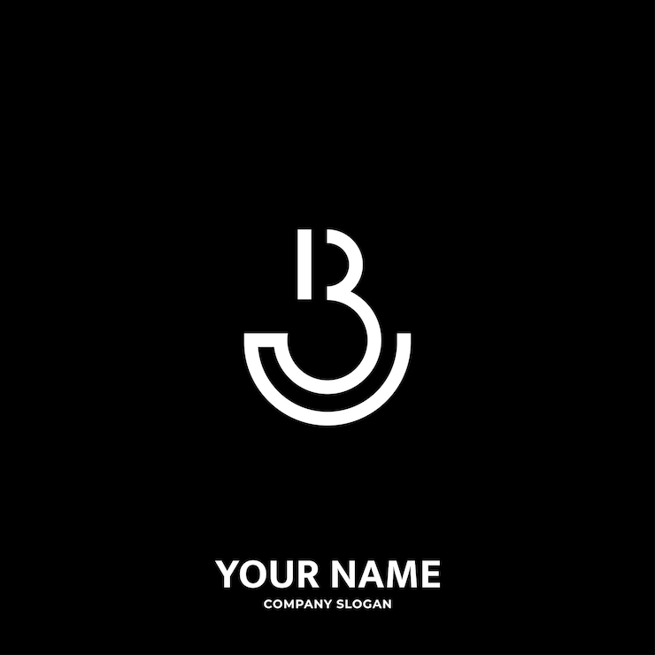 Vettore b logo design simbolo lettera vettore logo aziendale