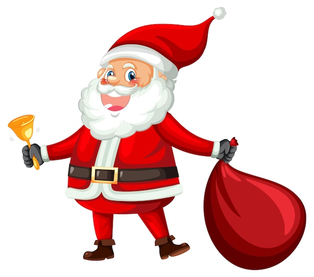 Babbo Natale che tiene il sacchetto del regalo di Natale