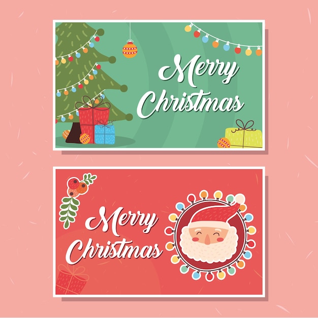 Babbo Natale e albero di Natale