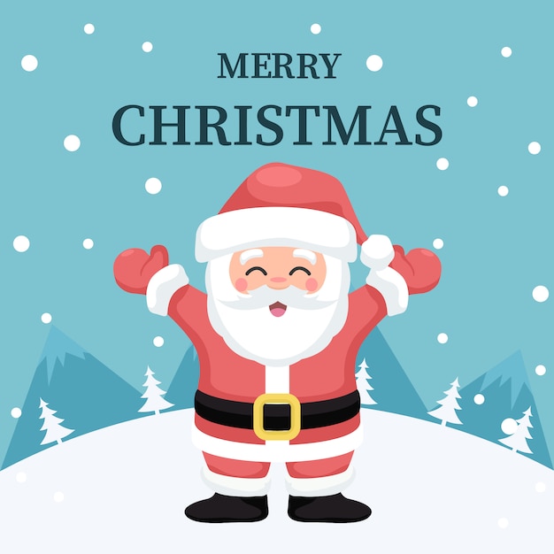 Babbo Natale e buon natale card