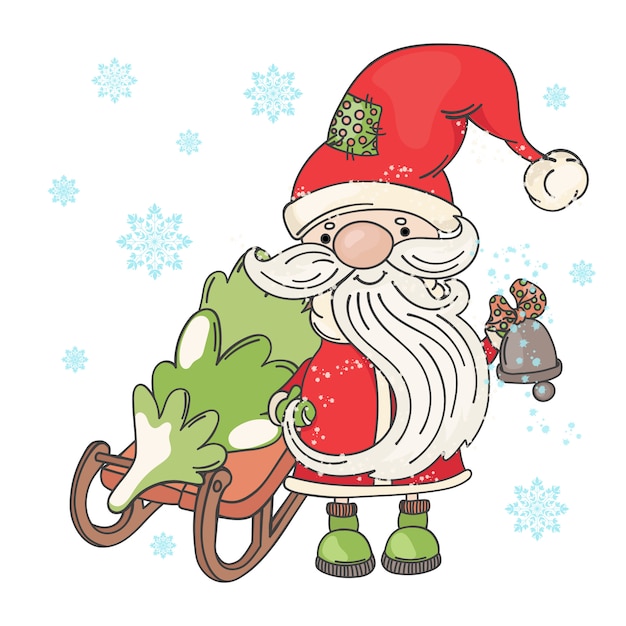 Babbo Natale SLED Merry Christmas Cartoon