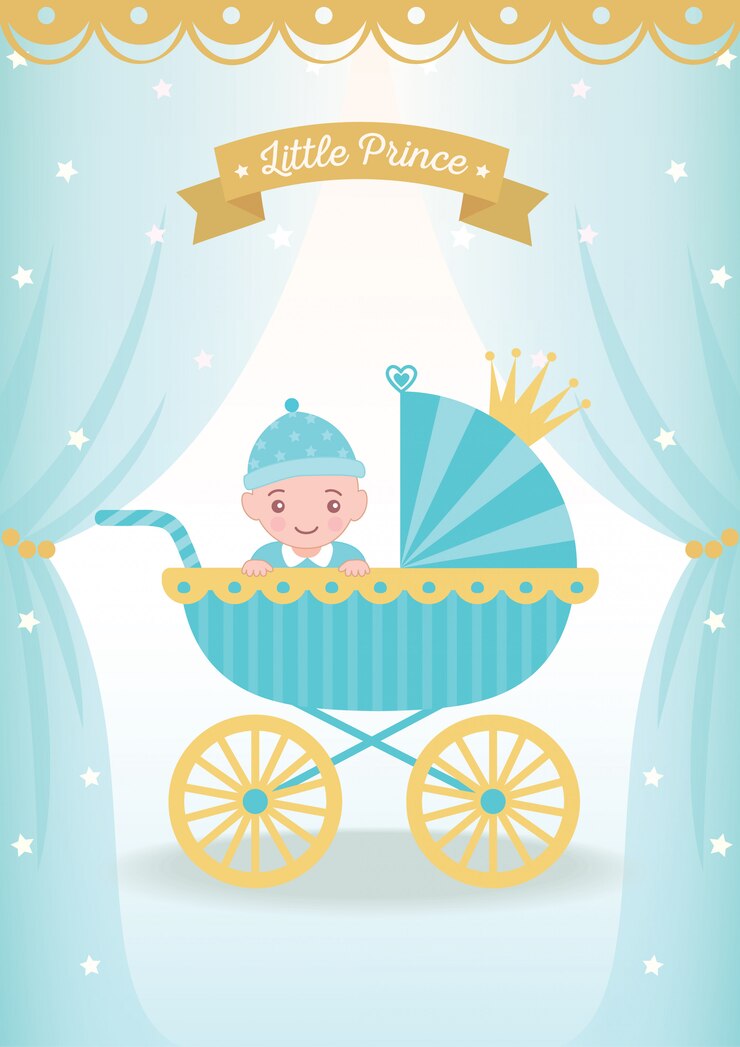 Vettore baby piccolo principe