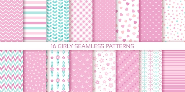 Baby seamless pattern Scrapbook sfondi rosa pastello Illustrazione vettoriale