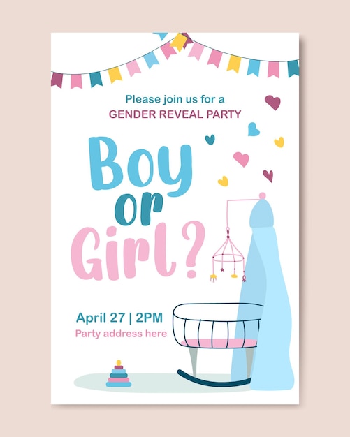 Baby shower invito card design arrivo e tema nato Illustrazione vettoriale disegnata a mano