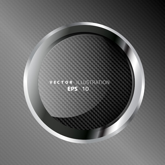 Bacground astratto con struttura in carbonio ed elementi geometrici