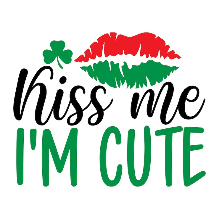 Vettore baciami sono svg irlandese
