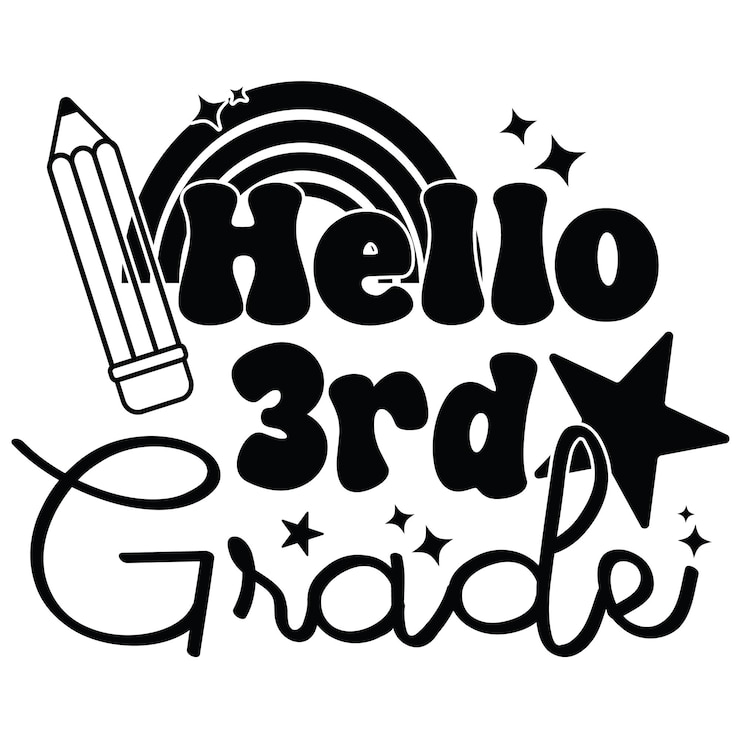 Vettore back to school quotes hello grade hello school back to school design per l'artigianato e la stampa