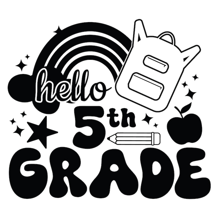 Vettore back to school quotes hello grade hello school back to school design per l'artigianato e la stampa