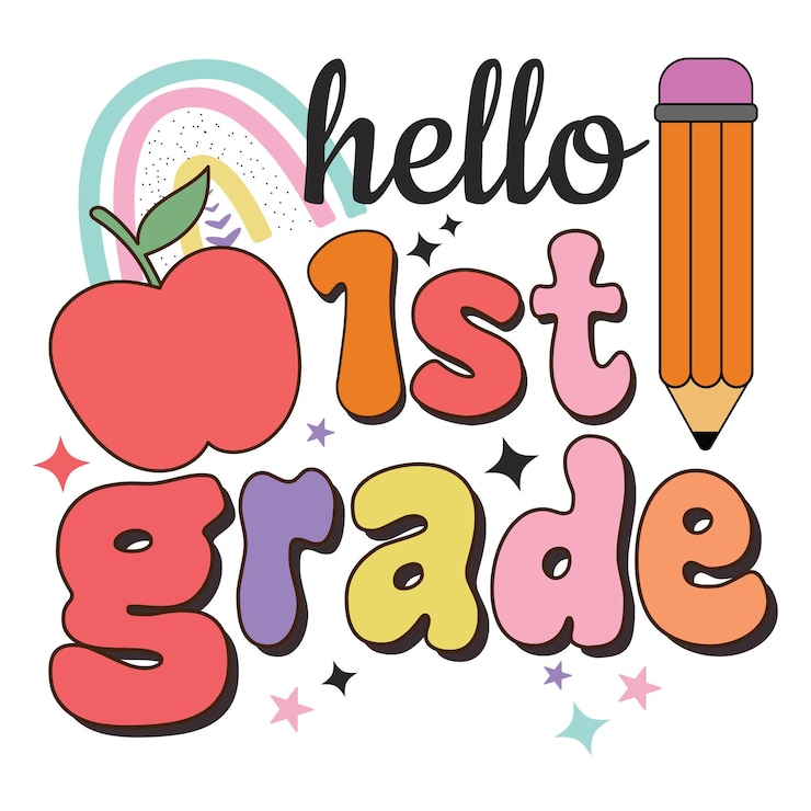 Vettore back to school quotes hello grade hello school back to school design per l'artigianato e la stampa