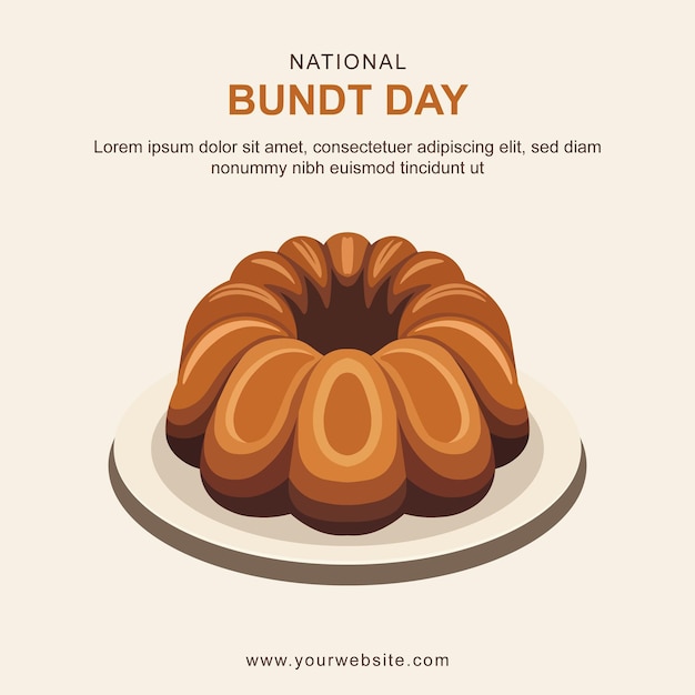 Background della Giornata Nazionale del Bundt
