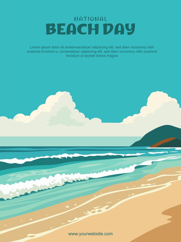 Background della Giornata Nazionale delle Spiagge