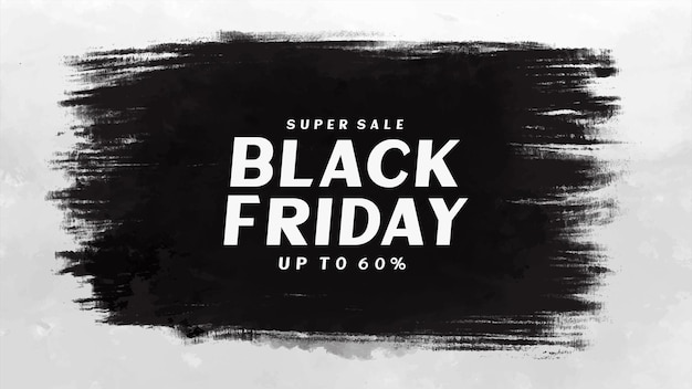 Background di Black Friday Brush Stroke