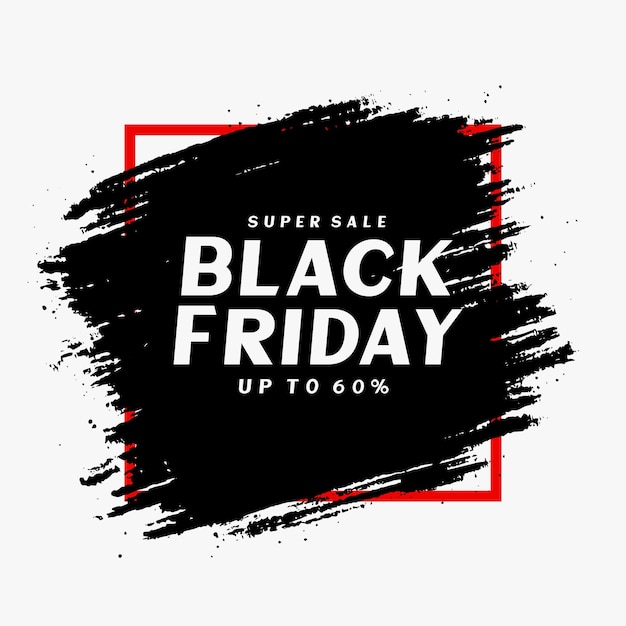 Background di Black Friday Brush Stroke