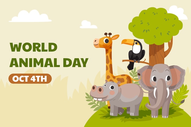 Background per la celebrazione della Giornata mondiale degli animali