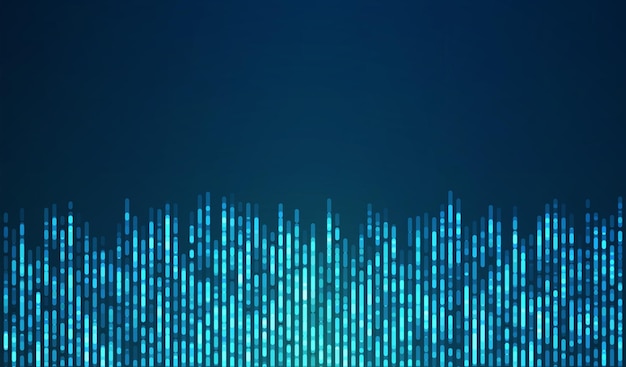 Background tecnologico Visualizzazione di Big Data Linee di dati astratti tecnologici