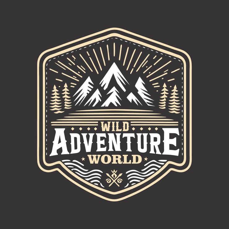 Badge del logo di Wild Adventure Outdoor