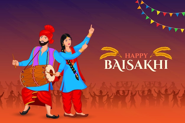 Baisakhi Fondo felice del festival di Baisakhi Vaisakhi