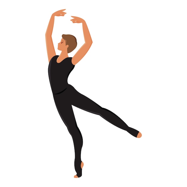 Ballerino maschile che posa Vector