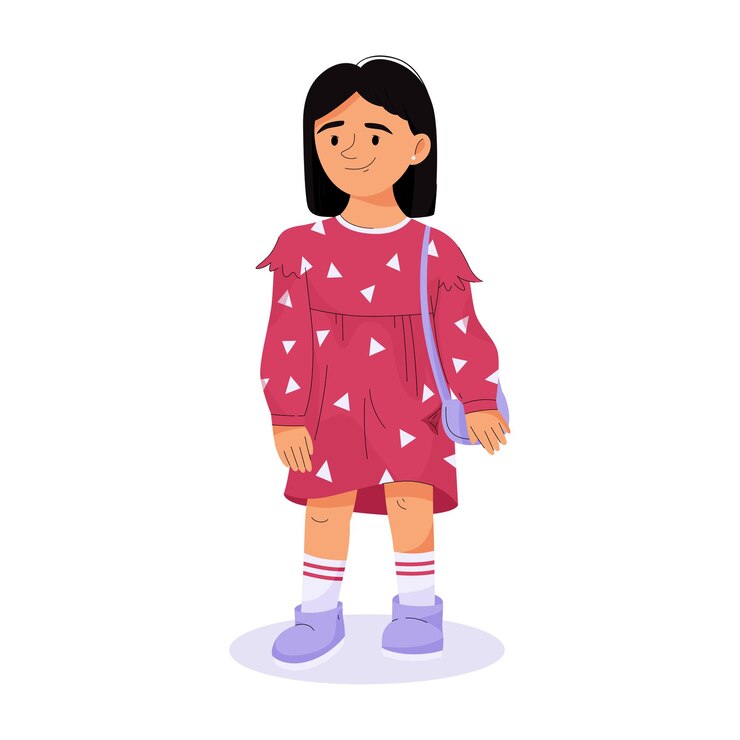 Bambini alla moda concetto bambino in abbigliamento casual